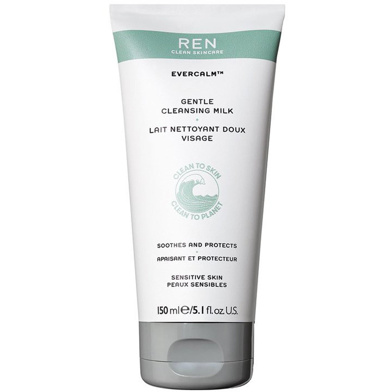 REN Evercalm Cleansing Milk, 150 ml