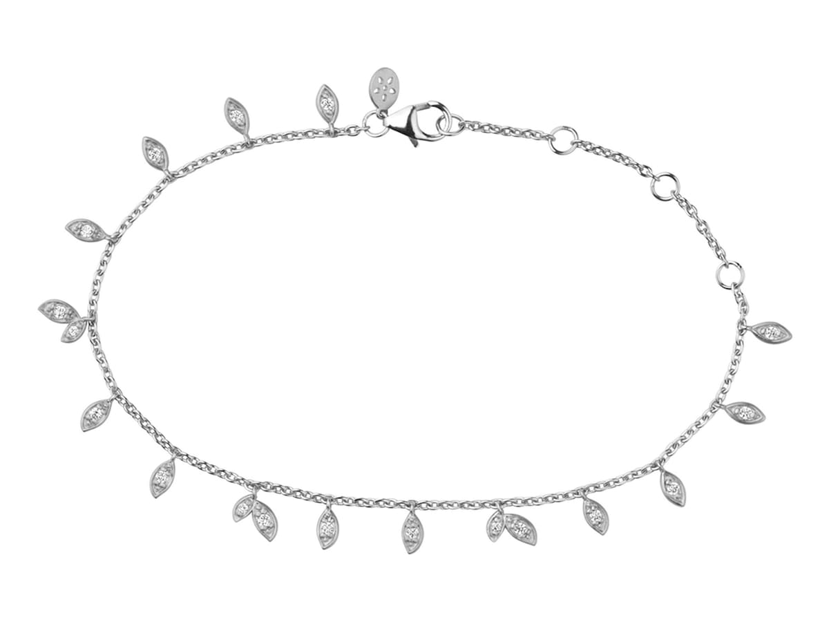 Jungle Vine Bracelet Sparkle Silver