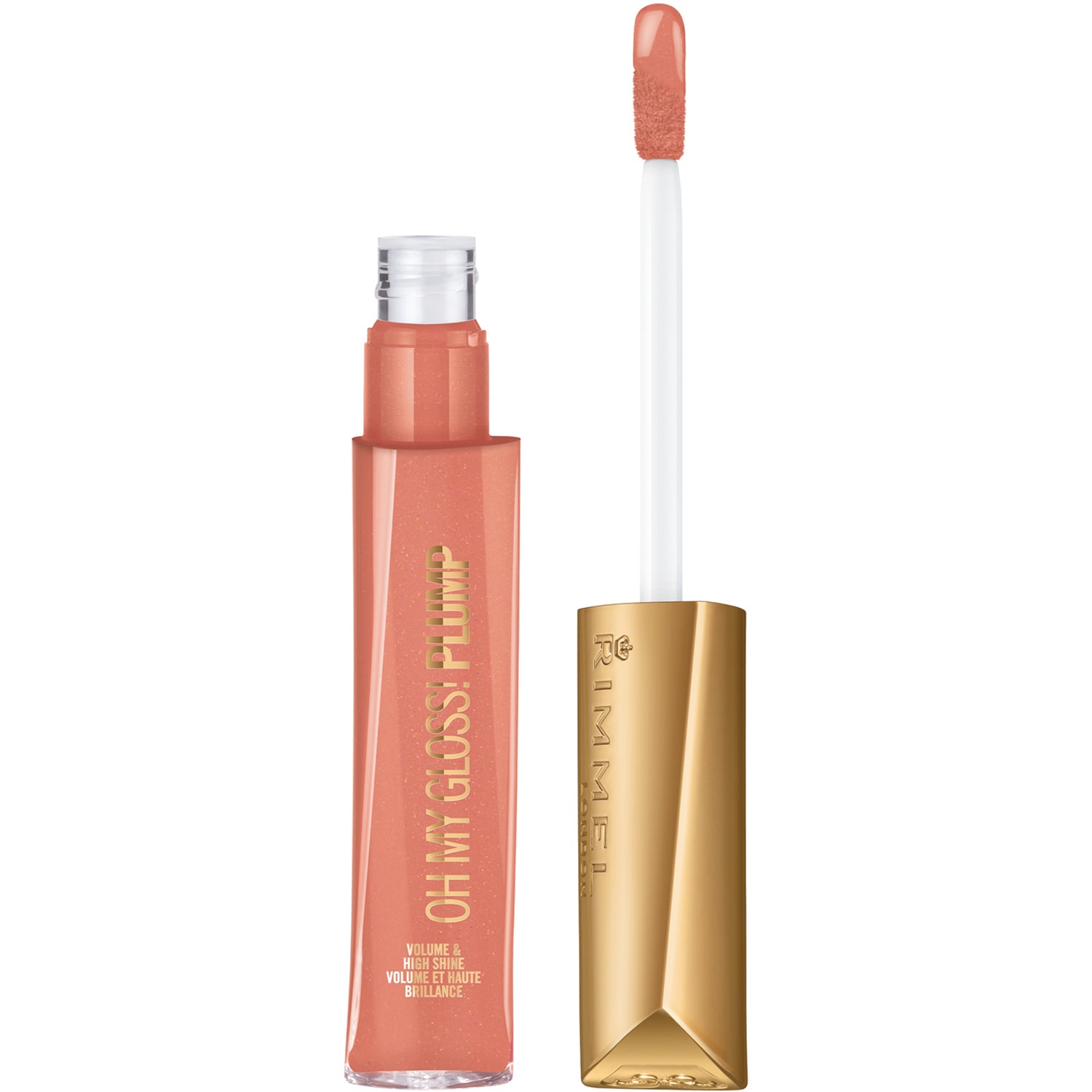 Rimmel Oh My Gloss! Plump High Shine Lip Gloss 531 Peach Pie
