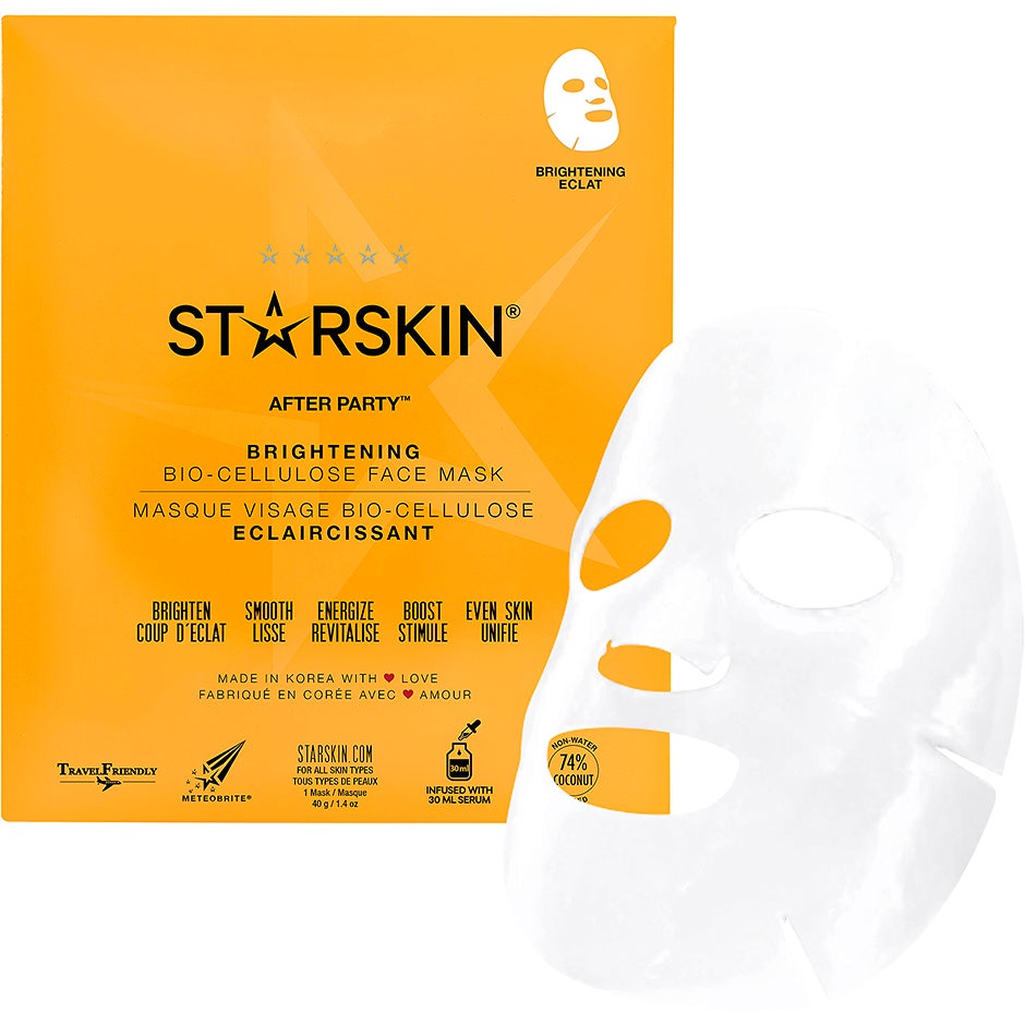 Bilde av Starskin After Party Brightening Bio-cellulose Face Mask - 40 G