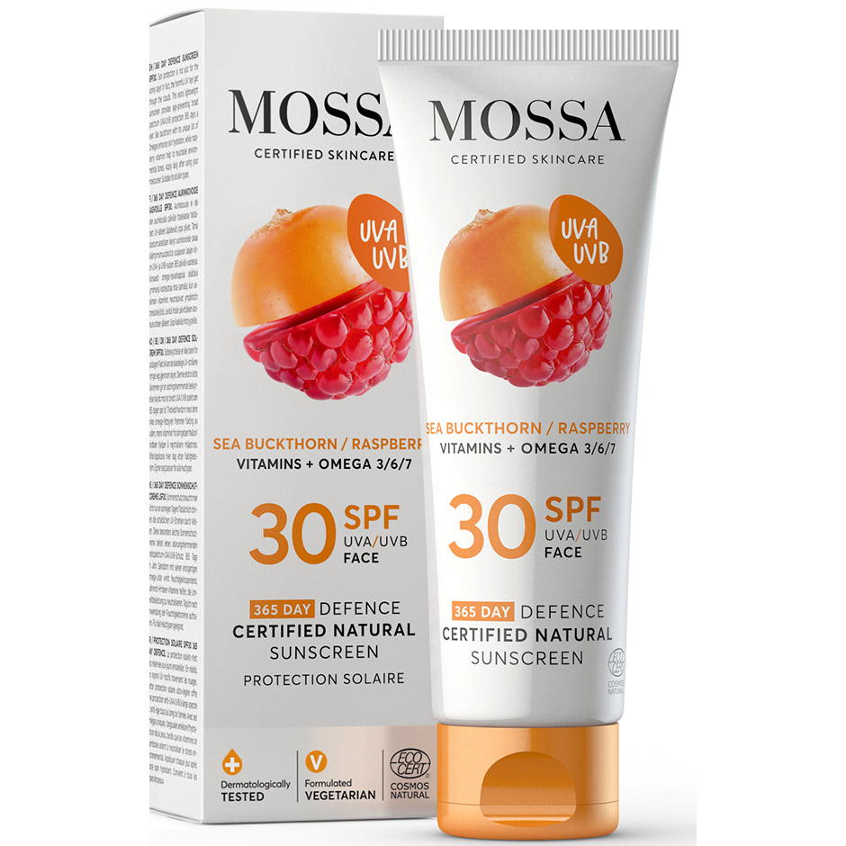 MOSSA 365 Days Defence Certified Natural Sunscreen, 50 ml MOSSA Solkrem