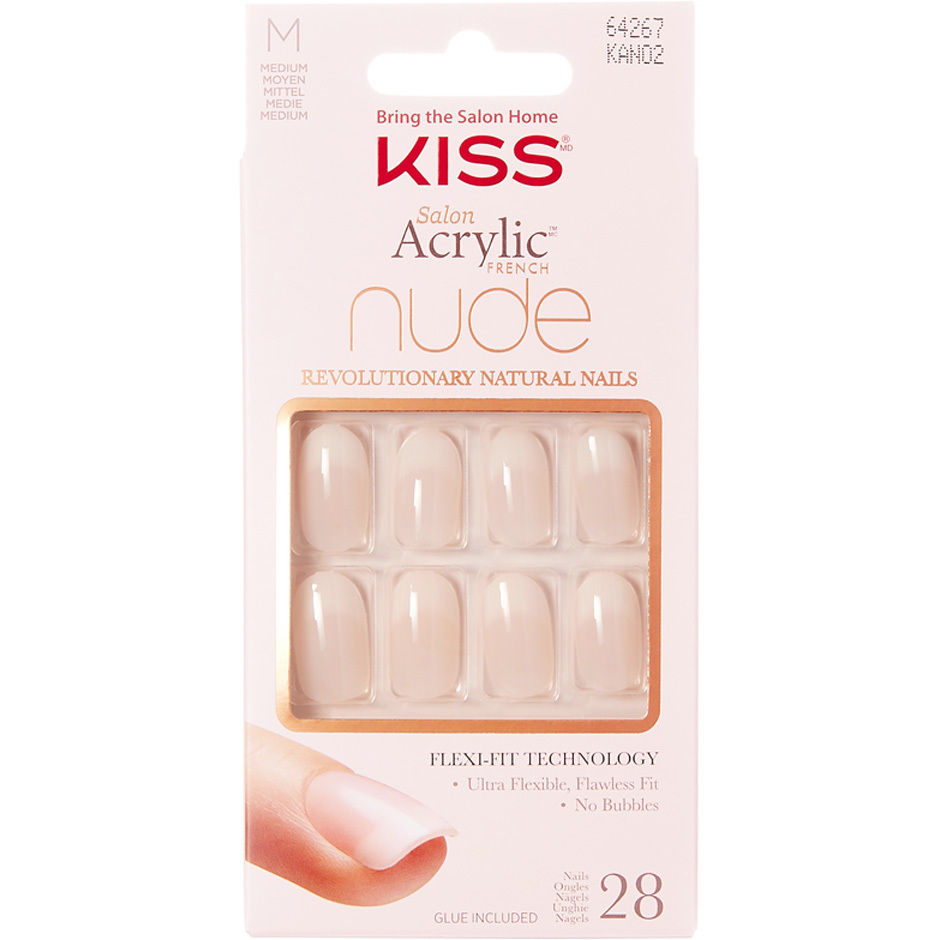 Salon Acrylic Nude Nails Graceful 28pcs