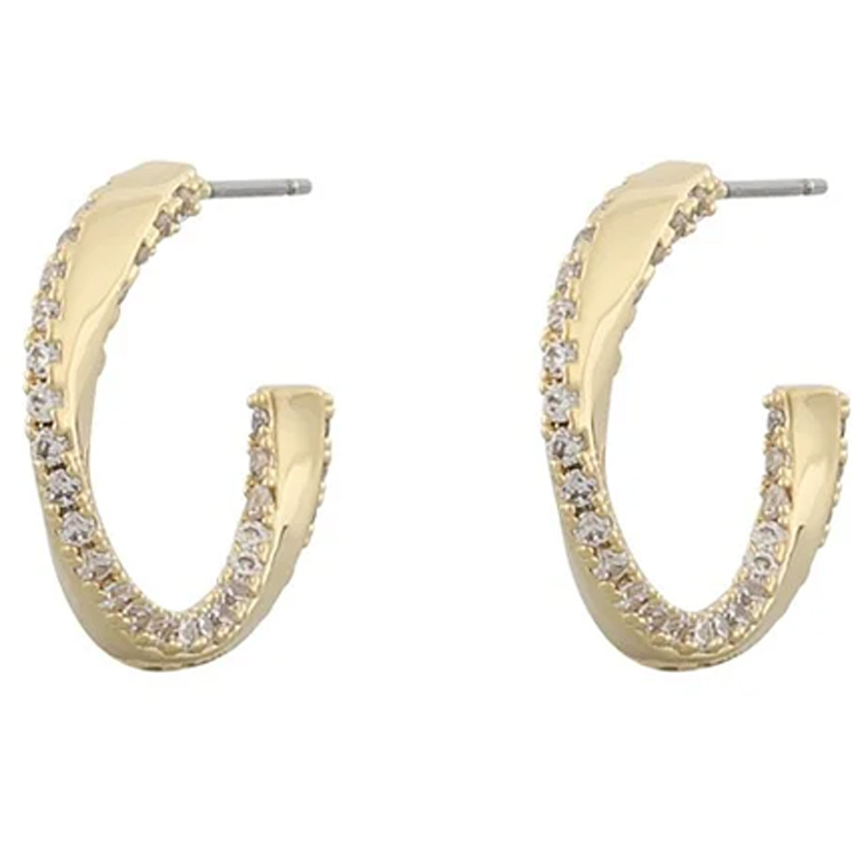 Bree twist round ear gold/clear