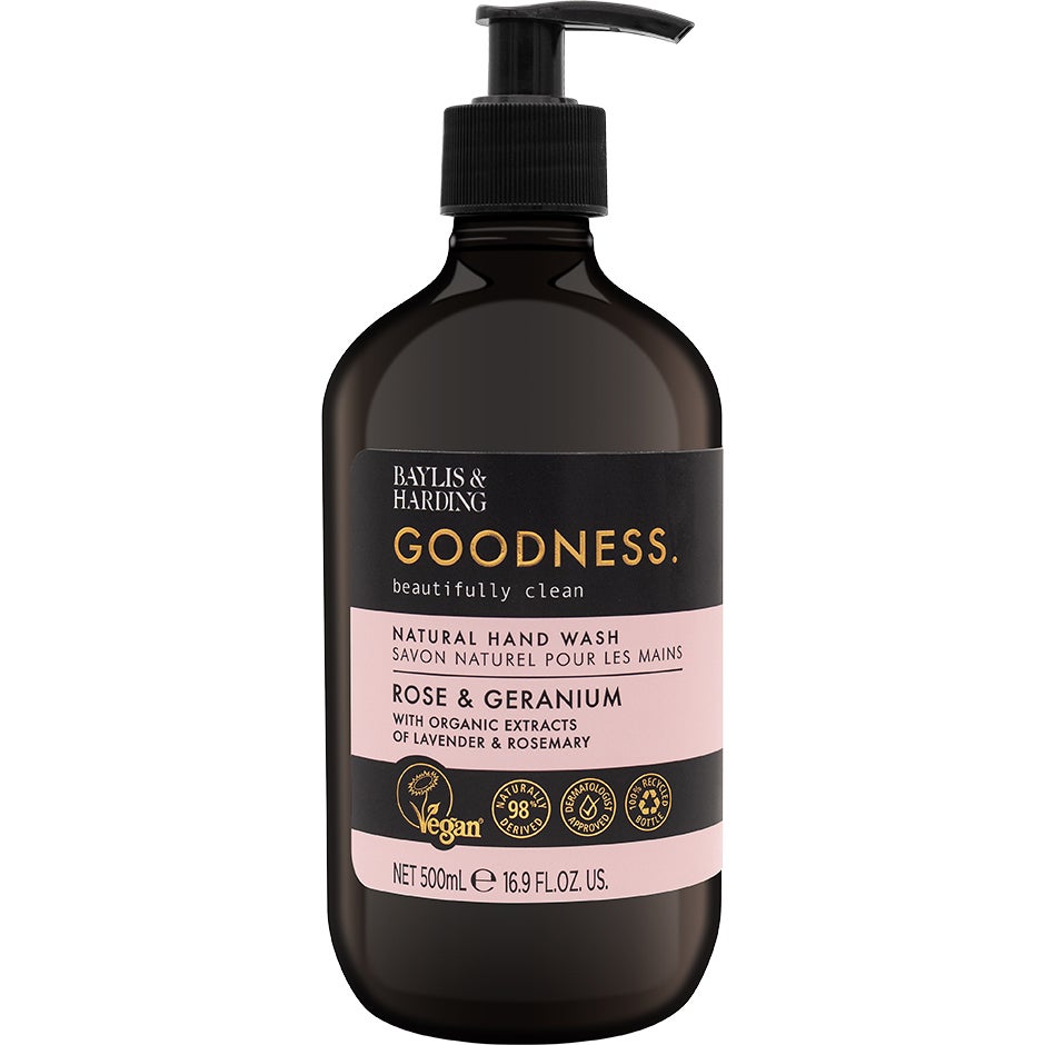 Bilde av Baylis & Harding Goodness Rose & Geranium Hand Wash 500 Ml