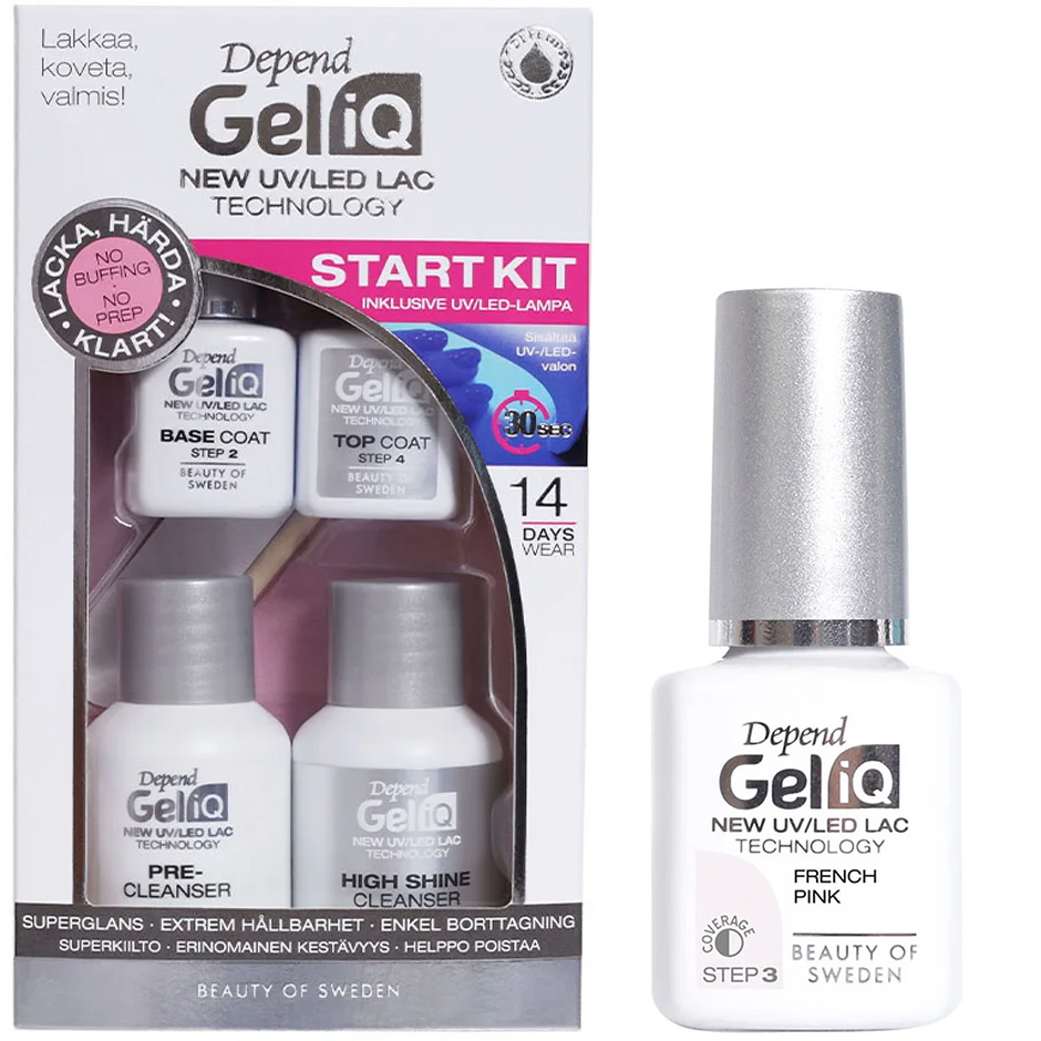 Bilde av Depend Gel Iq Kit Start Kit + French Pink