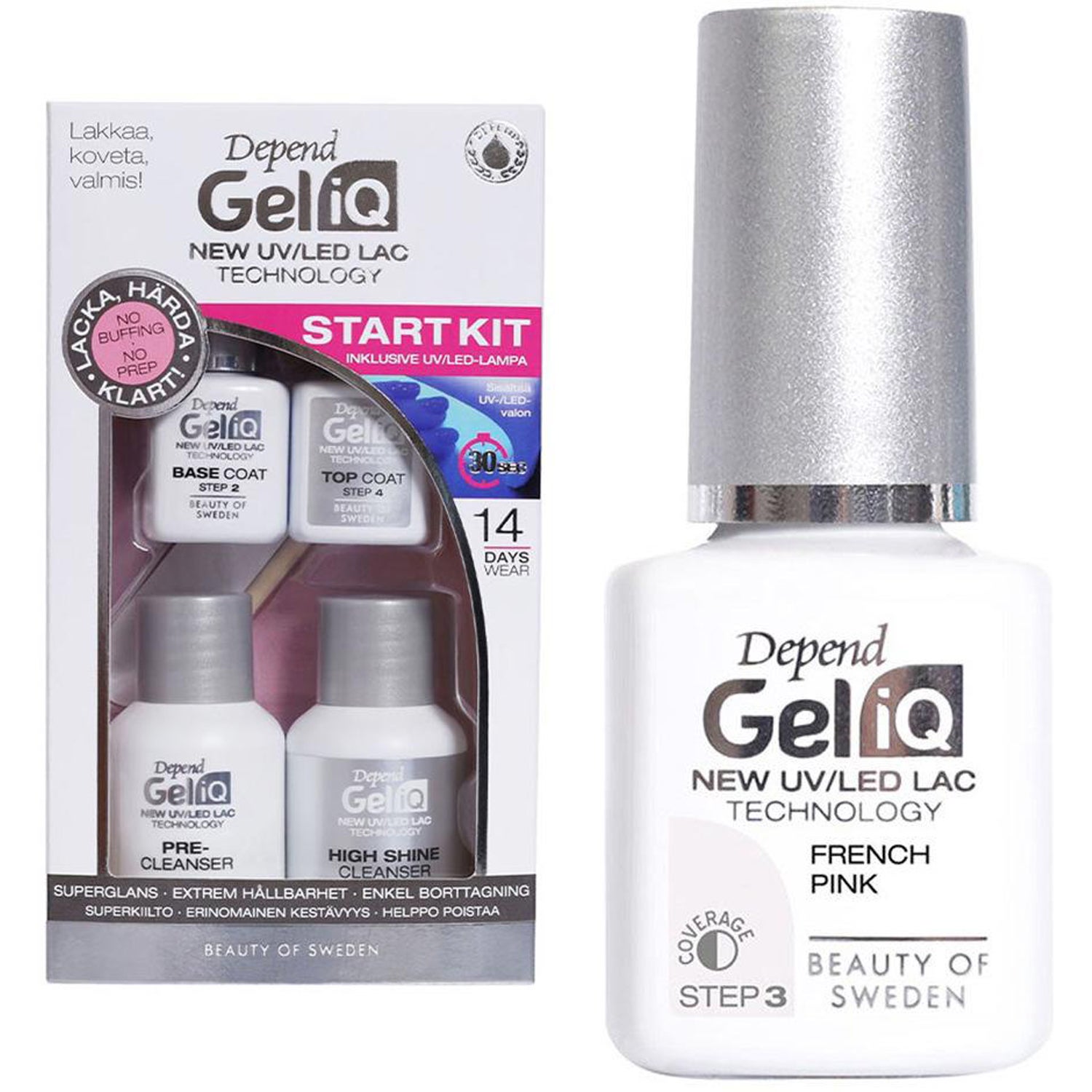 Bilde av Depend Gel Iq Kit Start Kit + French Pink