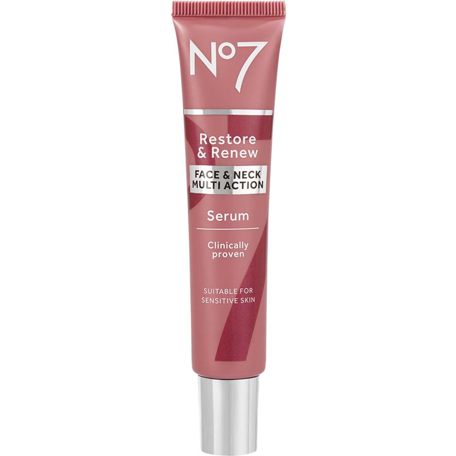 Bilde av No7 Restore & Renew Multi Action Face & Neck Serum For Wrinkles And Firmer Skin - 30 Ml