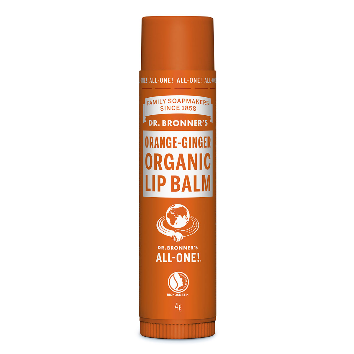 Bilde av Dr. Bronner's Organic Lip Balm Orange-ginger - 4 G