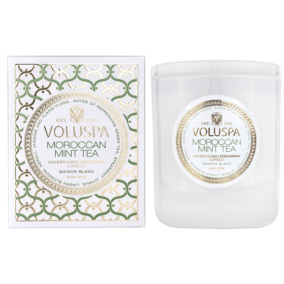 Bilde av Voluspa Classic Boxed Candle Moroccan Mint Tea - 269 G