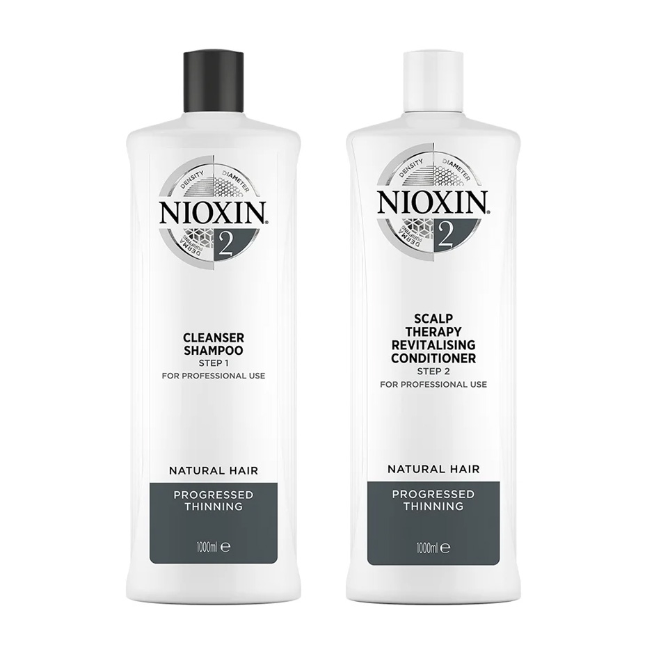 Bilde av Nioxin System 2 Duo Shampoo + Conditioner 1000 Ml