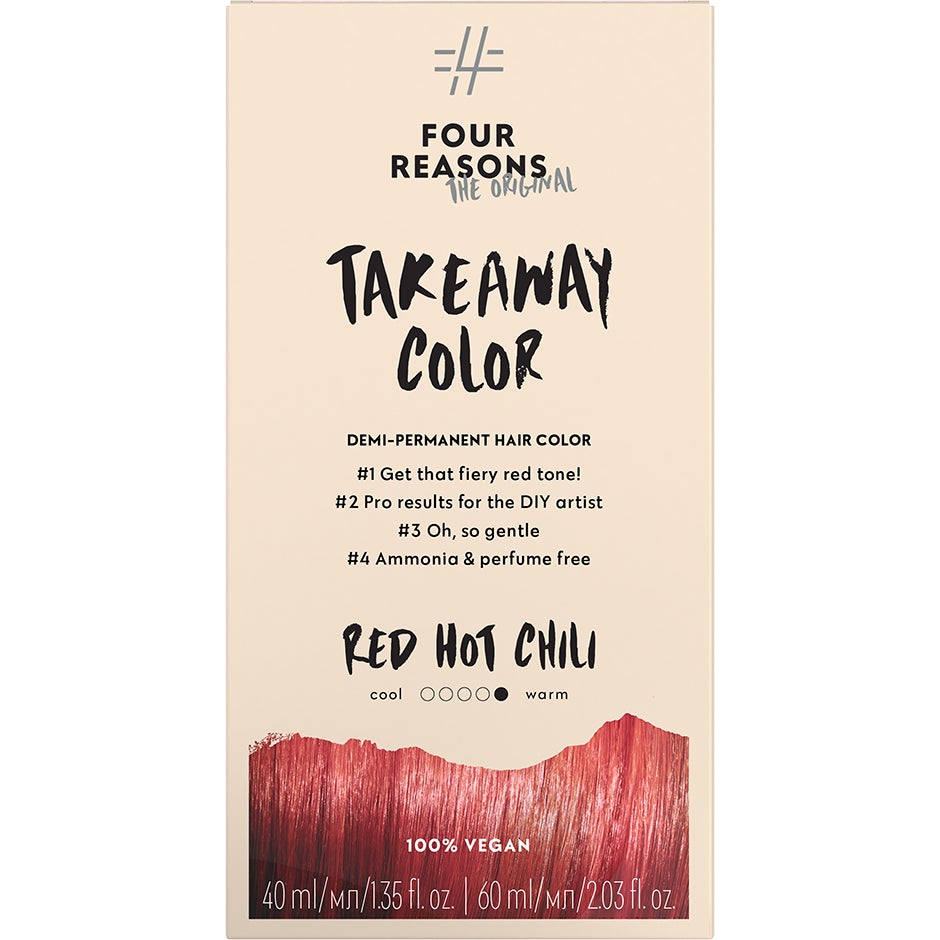 Bilde av Four Reasons Take Away Color 7.66 Red Hot Chili - 100 Ml