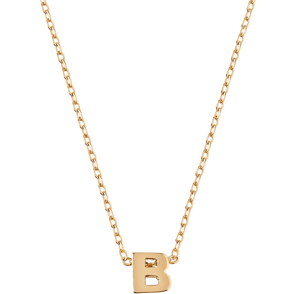Gold Plated Initial B Necklace Giftbox