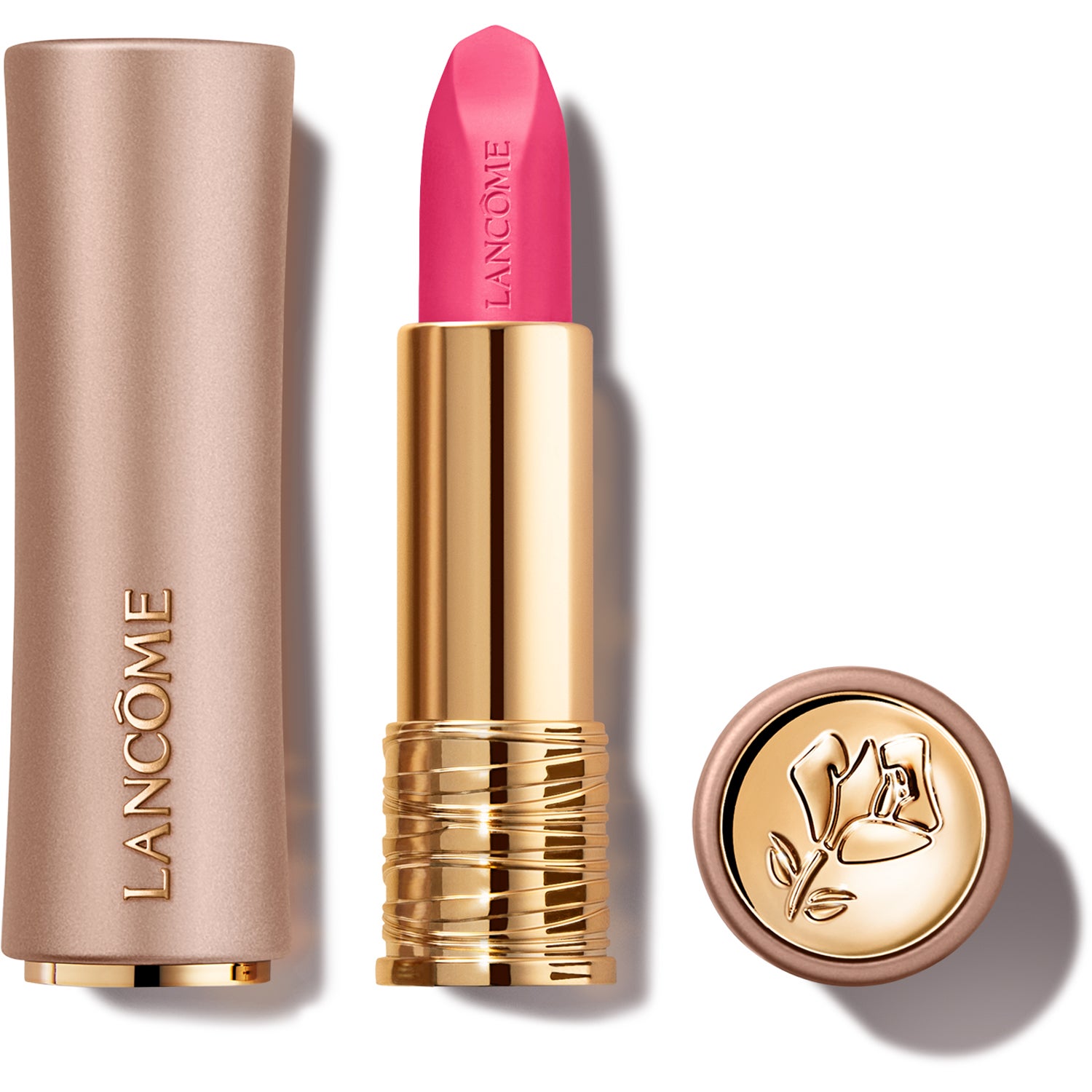 L'Absolu Rouge Intimatte Soft-Blurred Matte Lipstick 344 Plush Rose
