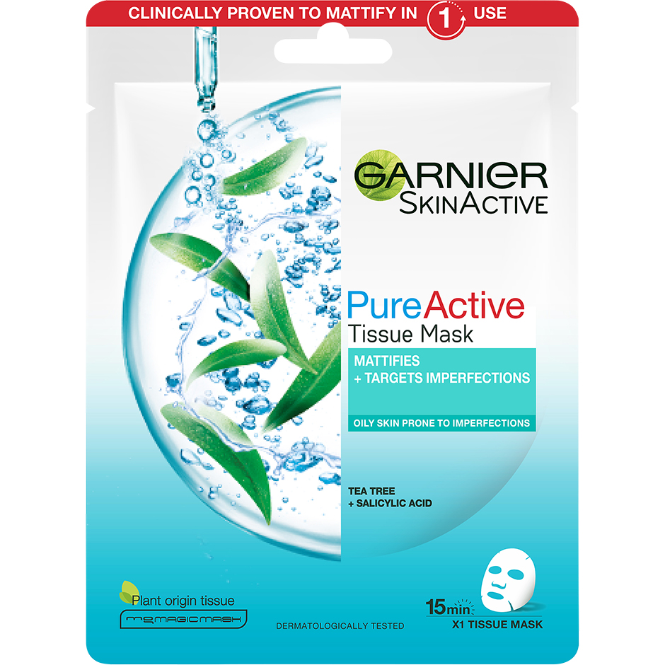Bilde av Garnier Skin Active Tea Tree Tissue Mask 28 G