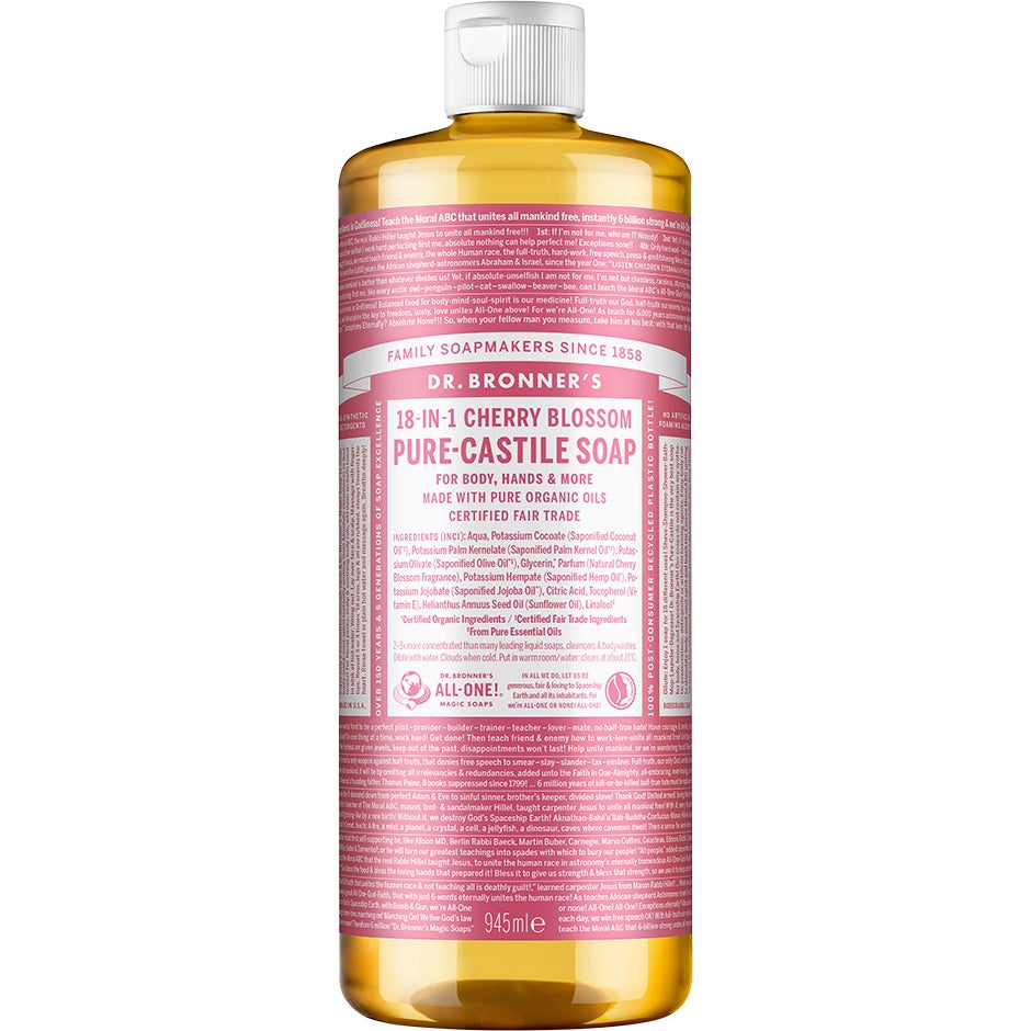 Bilde av Dr. Bronner's Pure Castile Liquid Soap Cherry Blossom 945 Ml