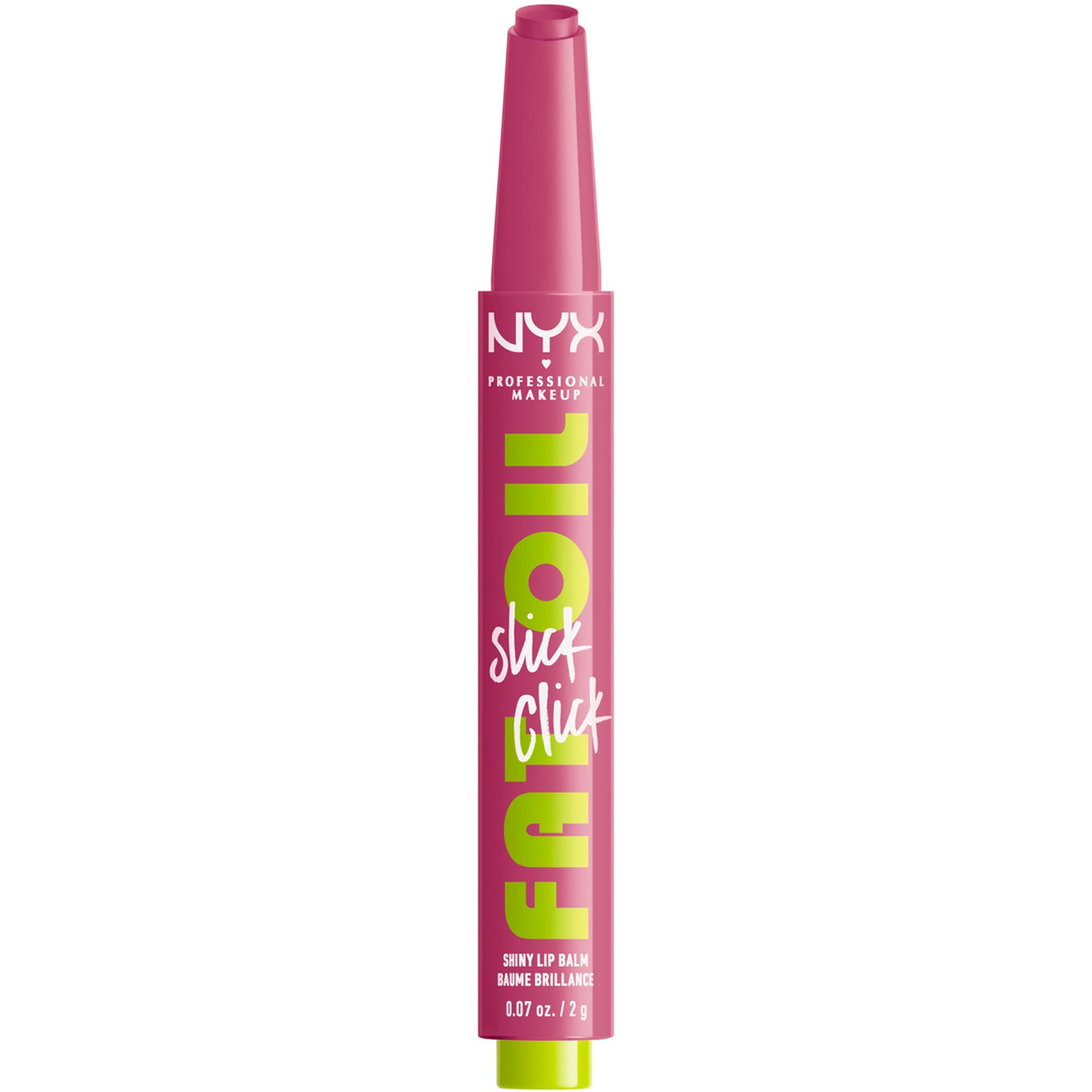 NYX Professional Makeup Fat Oil Slick Click - shiny lip balm - dm me (lilac pink) (07) - high shine