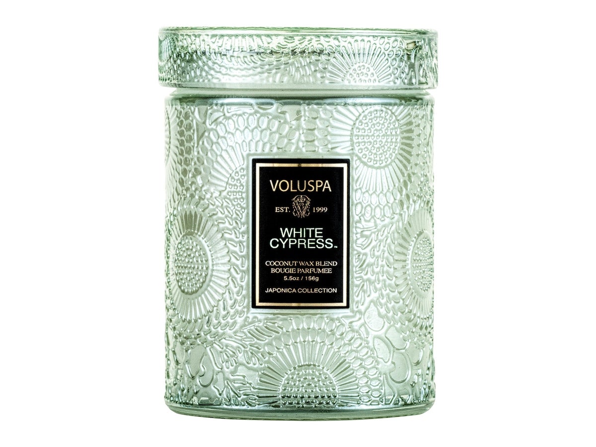 Voluspa White Cypress  Glass Jar - 156 g