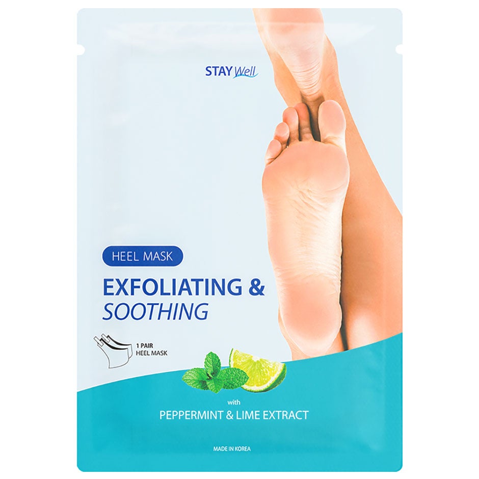 Stay Well Exfoliating & Soothing Heel Mask Peppermint & Lime 1pcs - pcs 1