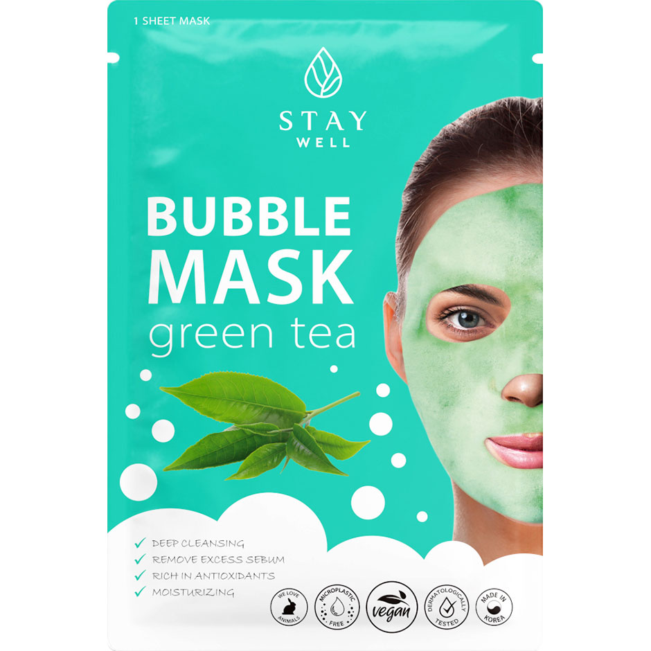 Bilde av Stay Well Deep Cleansing Bubble Mask Green Tea 1pcs