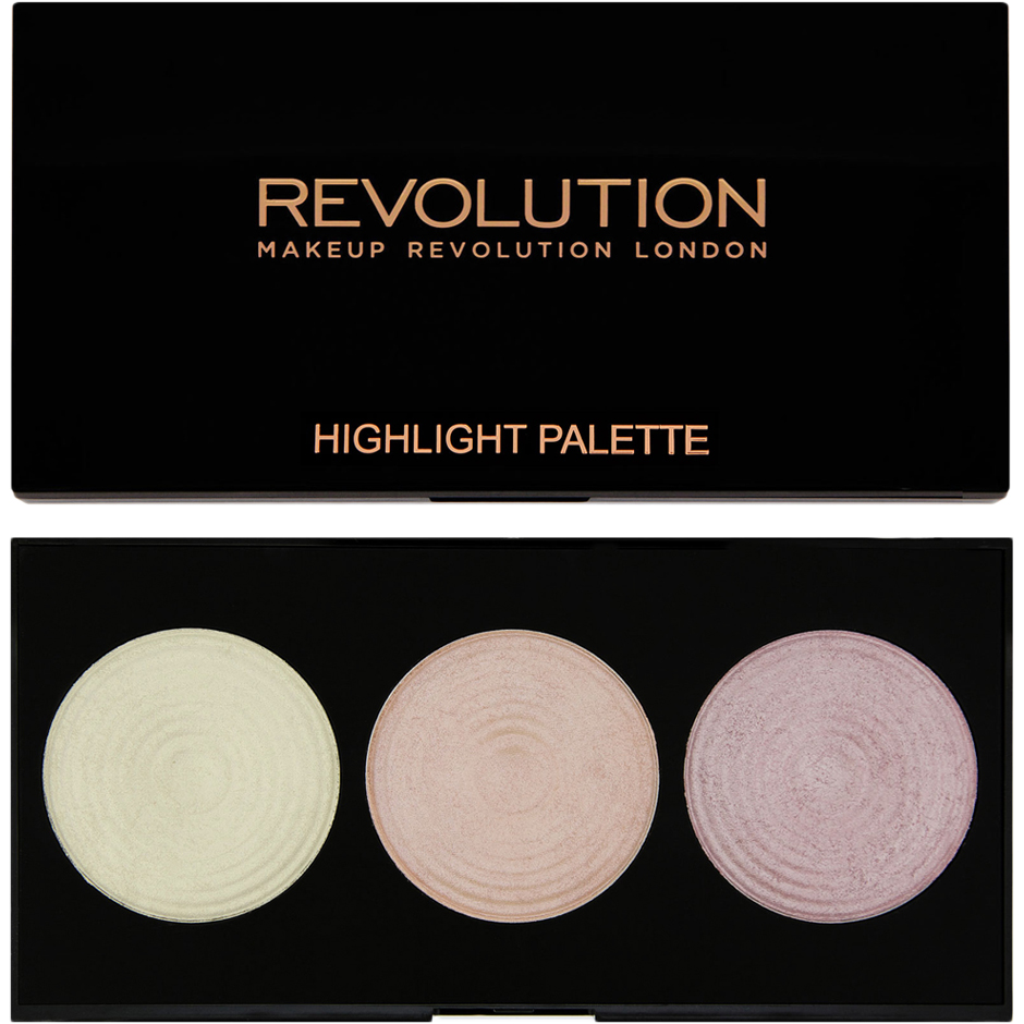 Bilde av Makeup Revolution Highlighter Palette Highlight, 3 Highlighters Powder