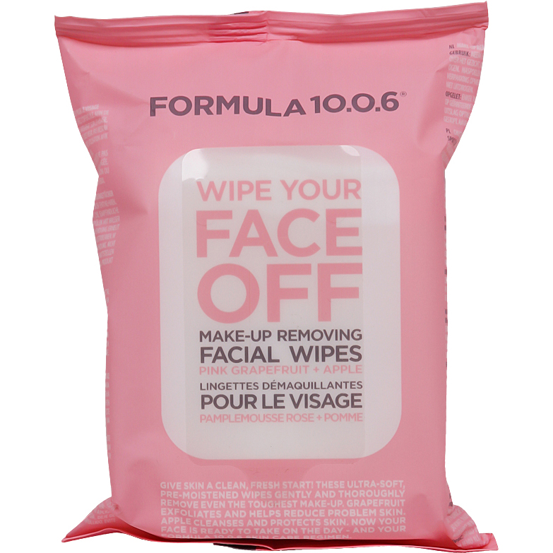 Bilde av Formula 10.0.6 Wipe Your Face Off Make-up Removing Facial Wipes 25 Pcs