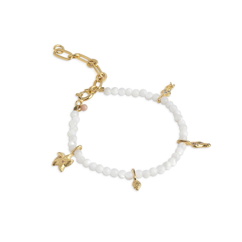 Bilde av Enamel Copenhagen Bracelet, Aruba Pearl - 18,5 Cm