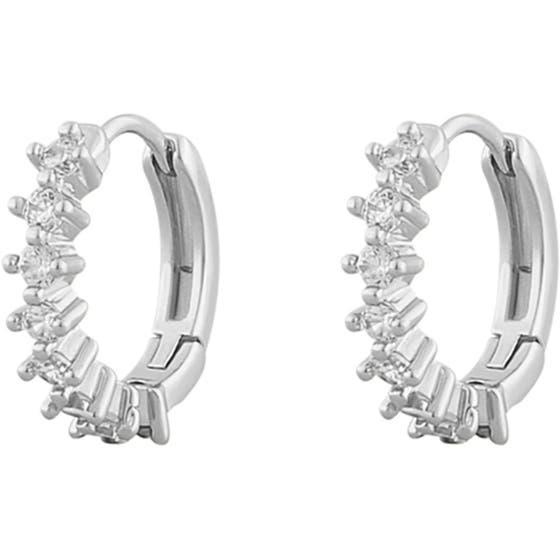 Nuit small ring ear silver/clear
