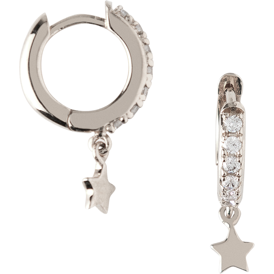 Pave Huggie With Star Drop