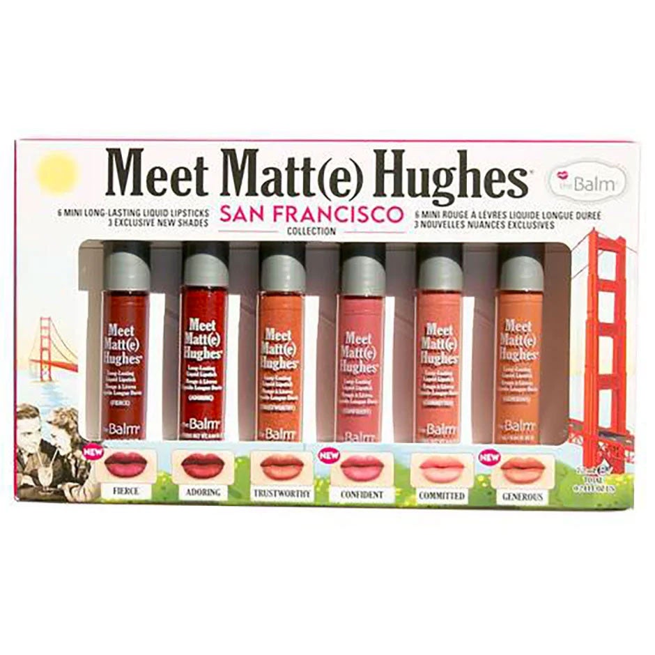 the Balm Meet Matte Hughes Mini Kit San Francisco Collection Fierce, Adoring, Trustworthy, Confident, Committed, Generous - 7,2 ml