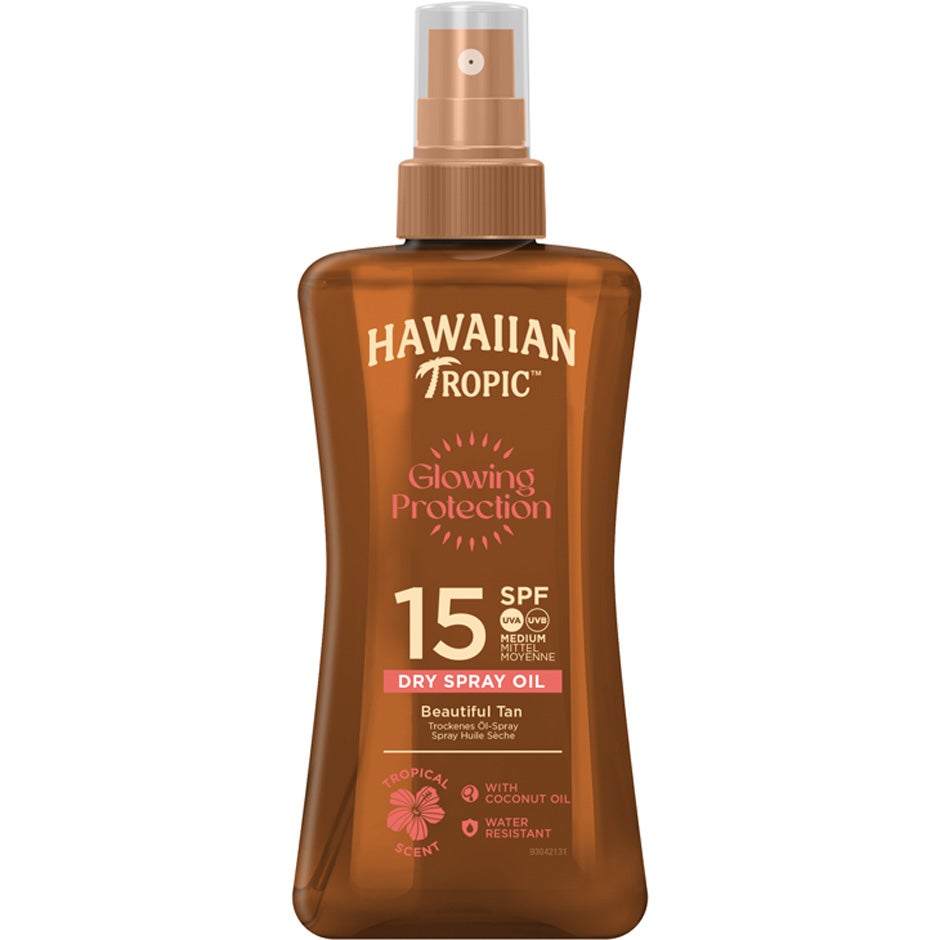 Bilde av Hawaiian Tropic Glowing Protection Dry Spray Oil Spf15 - 200 Ml