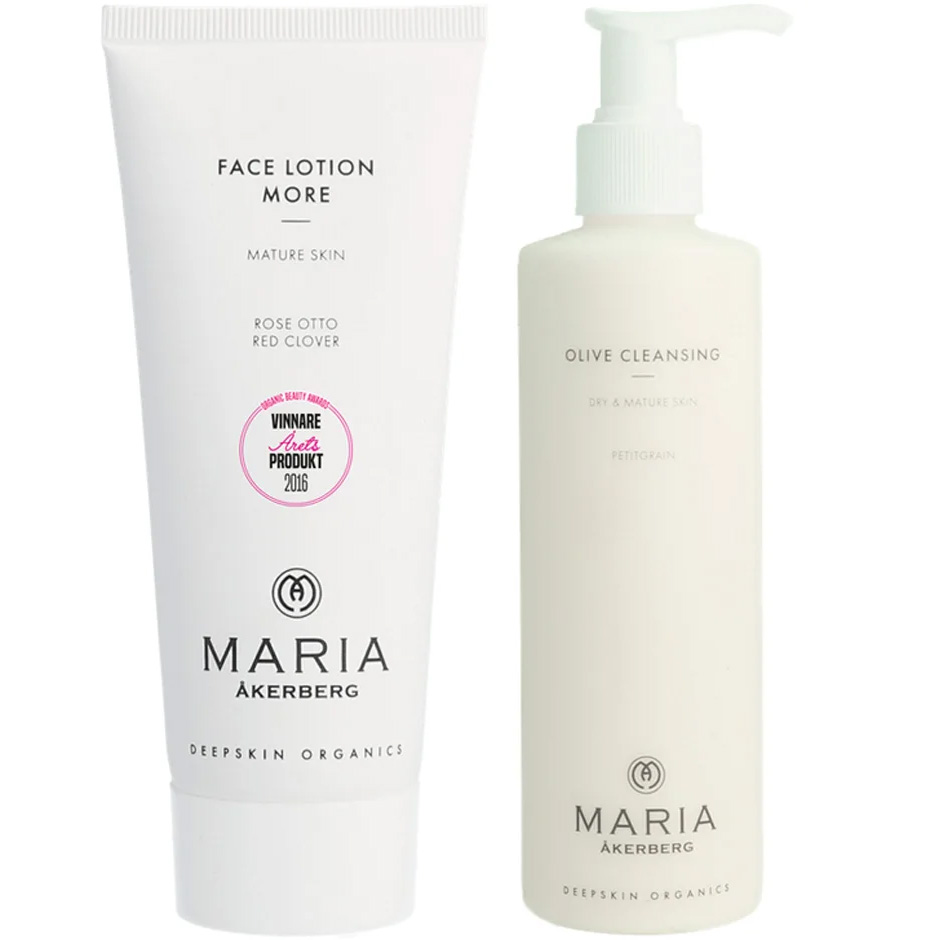 Bilde av Maria Åkerberg Olive Cleansing & Face Lotion More Cleanser 250 Ml & Day Cream 100 Ml