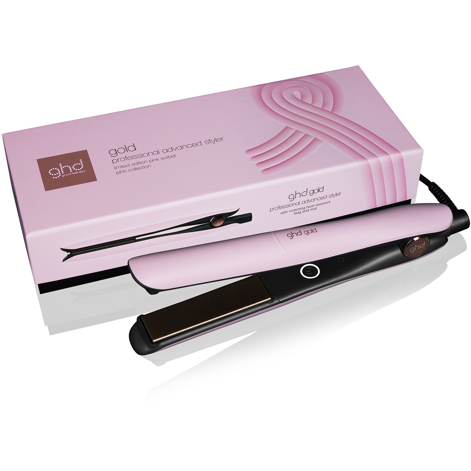 ghd Gold Limited Edition Hair Straightener Pink Sorbet – 1 pcs
