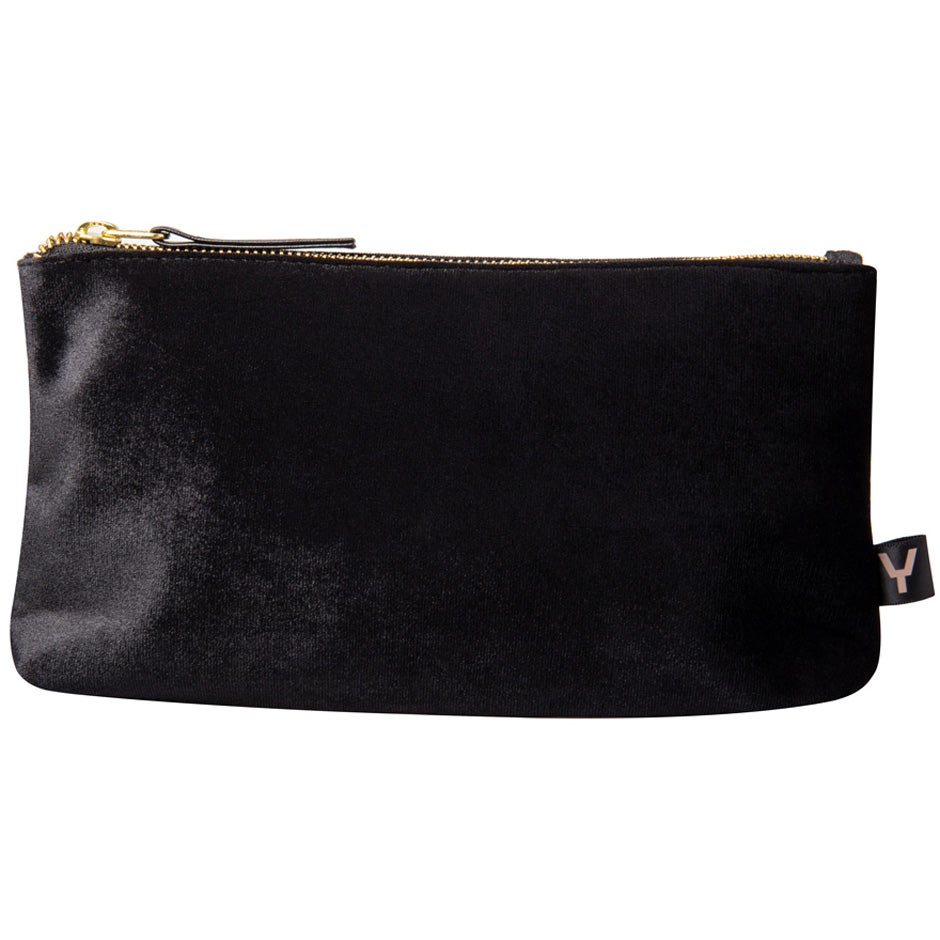 Sense of Youty Velvet Beauty Bag Black