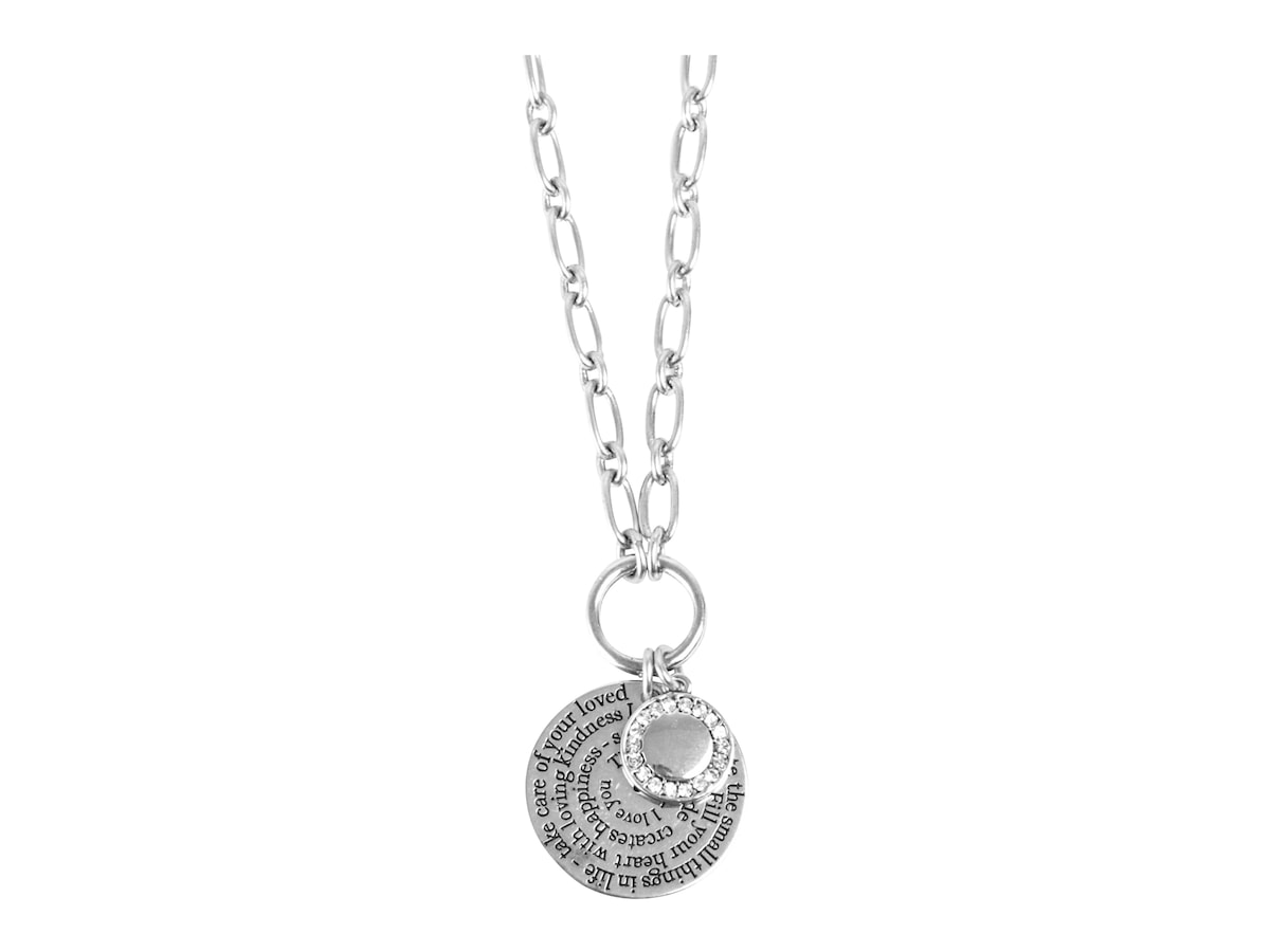 Note To Self Necklace With Charm