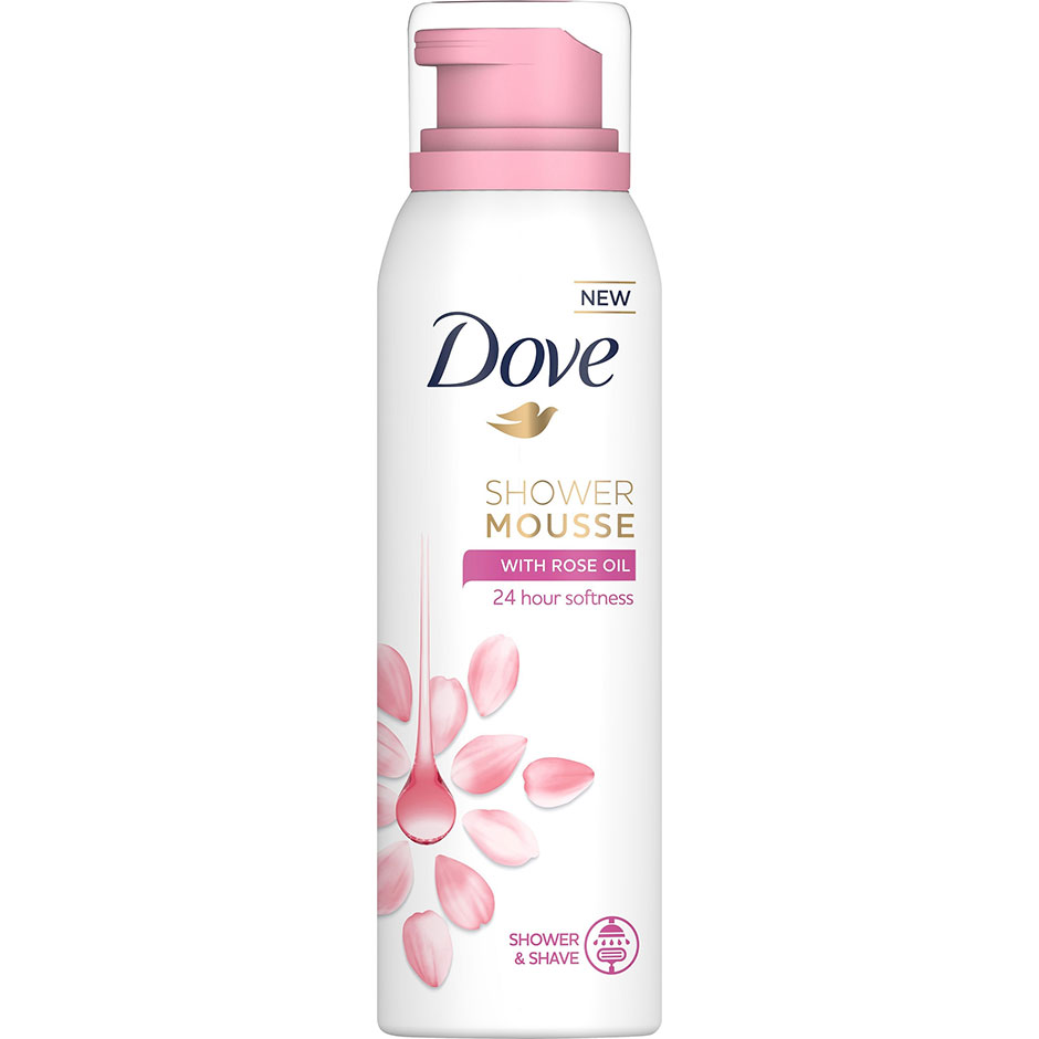 Bilde av Dove Shower Mousse Rose Oil 200 Ml