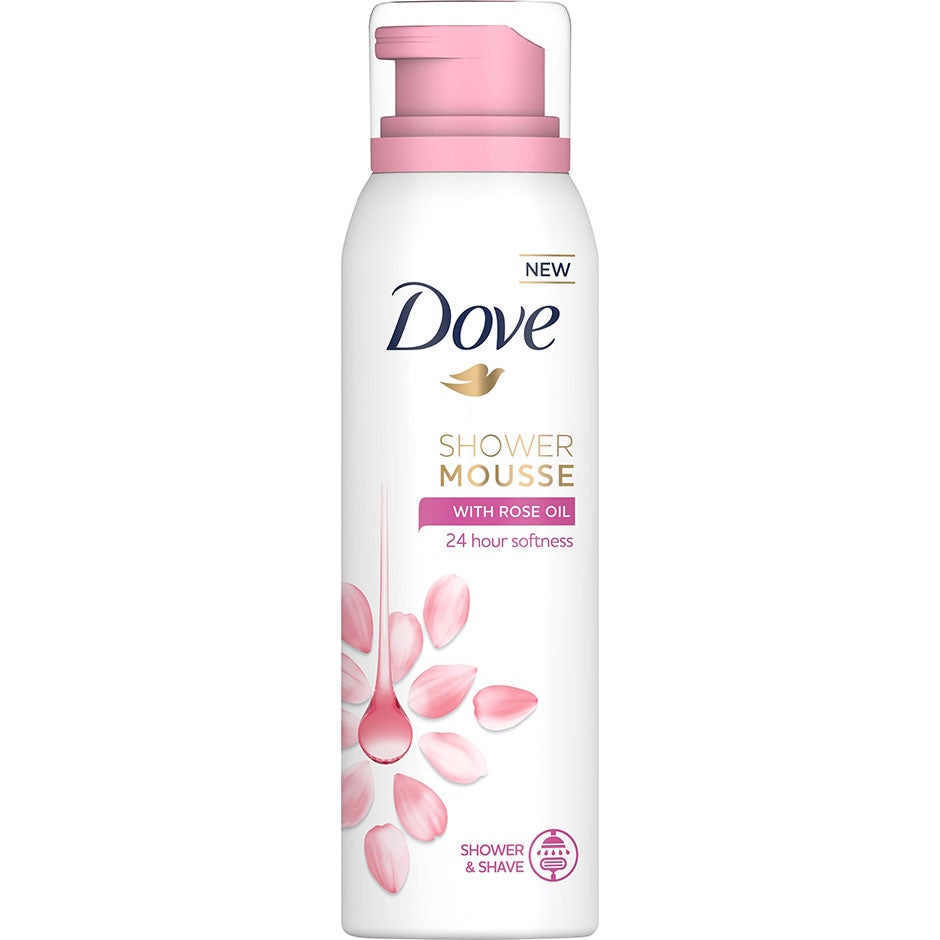 Bilde av Dove Shower Mousse Rose Oil 200 Ml