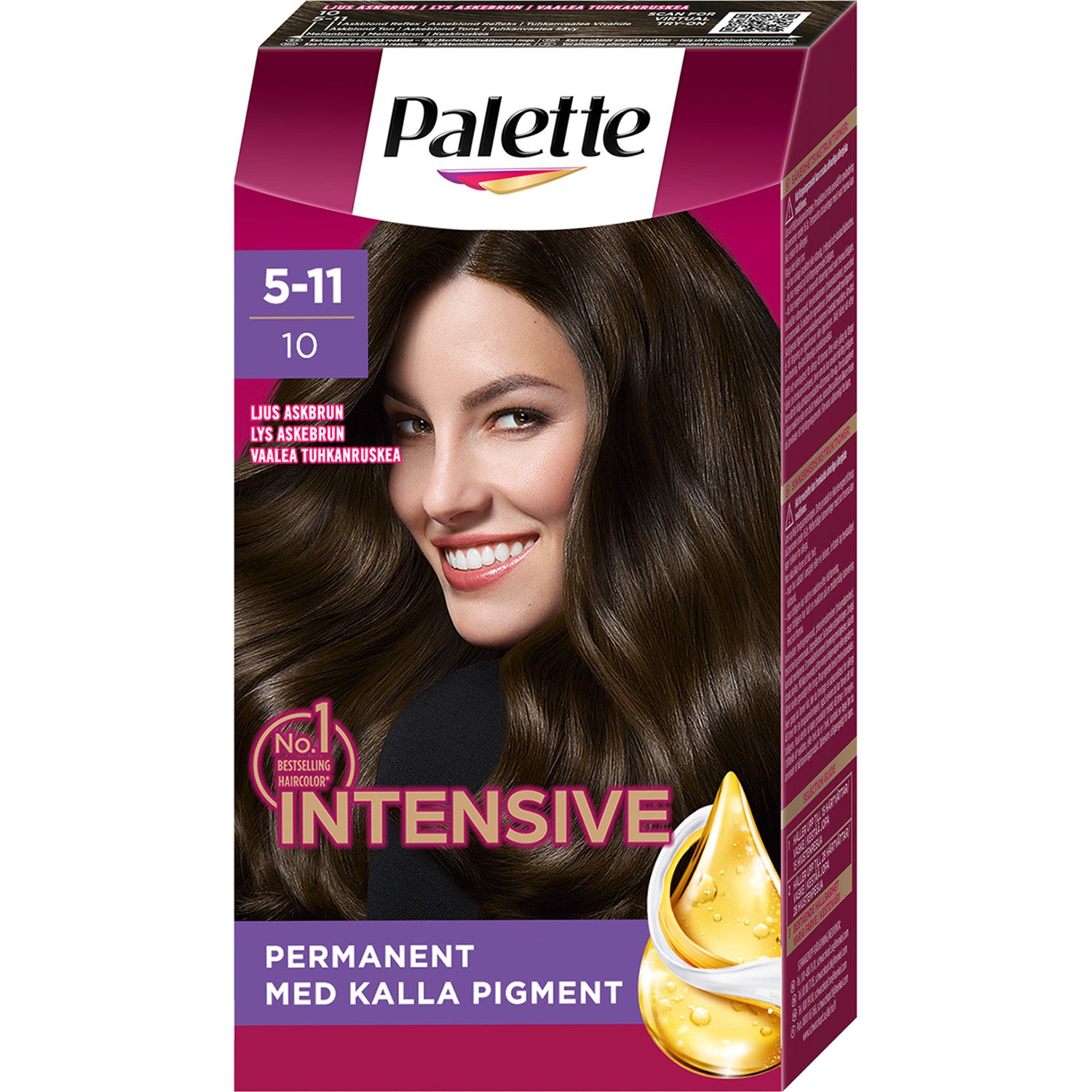 PALETTE Hair Colour 4 in 1 No. 10 Dark Brown - pcs 1