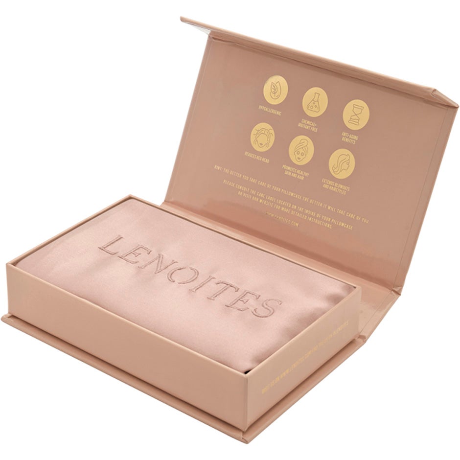 Lenoites Mulberry Silk Pillowcase 50x60 cm Pink