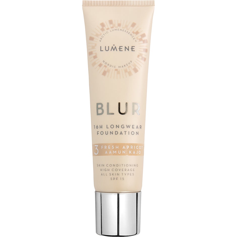 Bilde av Lumene Blur 16h Longwear Foundation Spf15 3 Fresh Apricot - 30 Ml