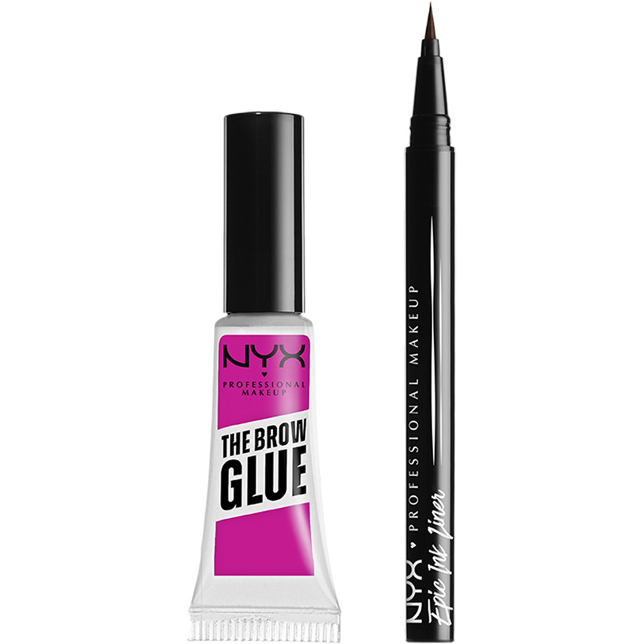 Bilde av Nyx Professional Makeup Lift & Snatch! Lift & Snatch! Brow Tint Pen Ash Brown + The Brow Glue Clear