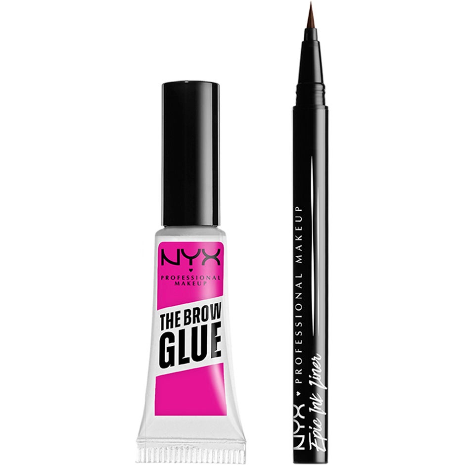 Bilde av Nyx Professional Makeup Lift & Snatch! Lift & Snatch! Brow Tint Pen Ash Brown + The Brow Glue Clear