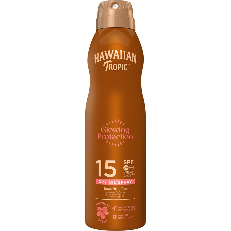 Bilde av Hawaiian Tropic Glowing Protection Dry Oil Spray Spf15 - 180 Ml