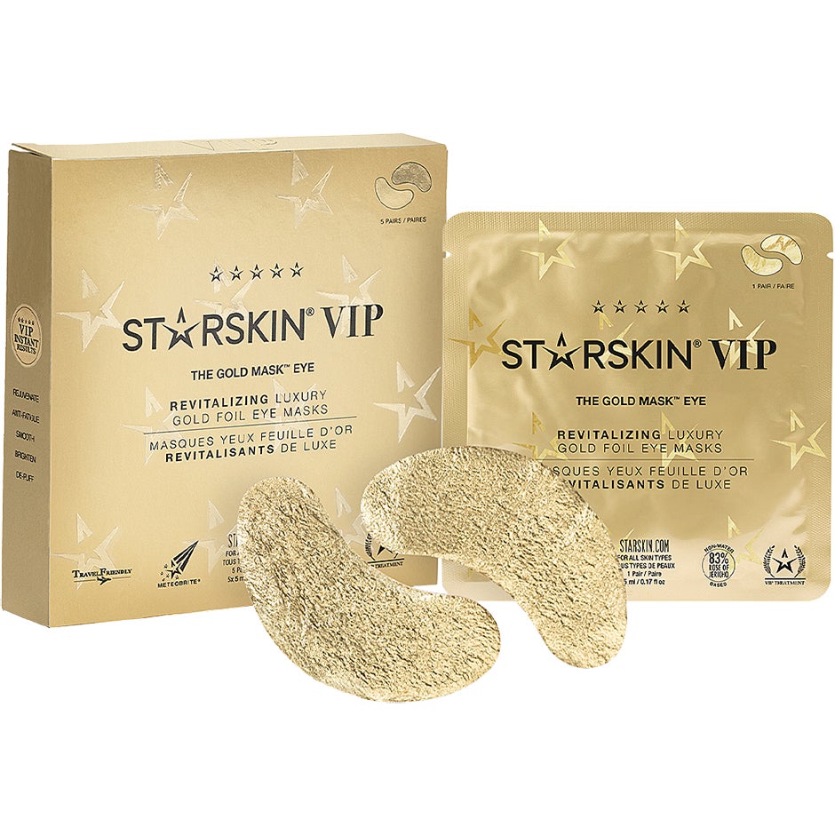 Bilde av Starskin The Gold Mask Eye 5 Pack Revitalizing Luxury Gold Foil Eye Mask 5 Pack - 25 G