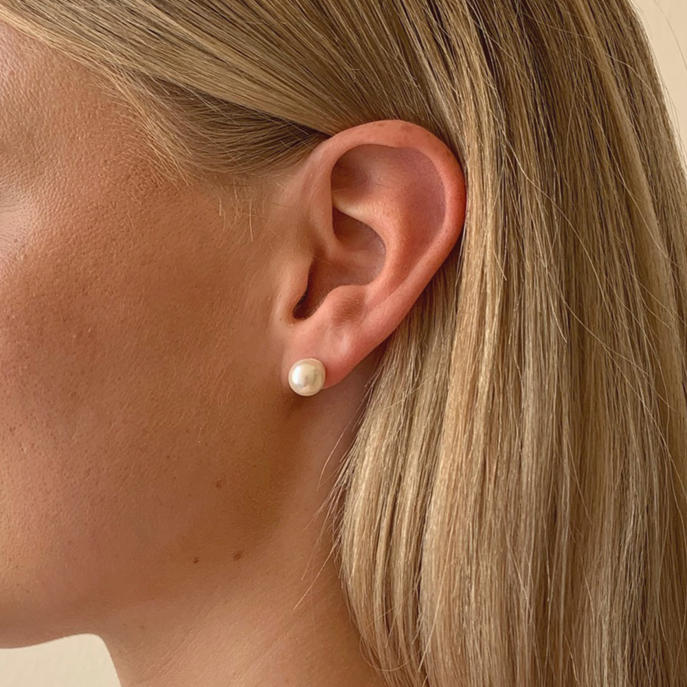 Snö Laney pearl ear white 8 mm