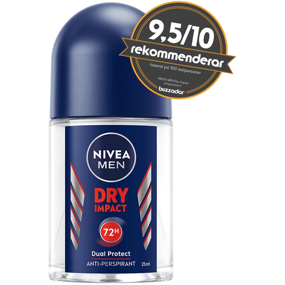 Bilde av Nivea Dry Impact Roll On Mini 25 Ml