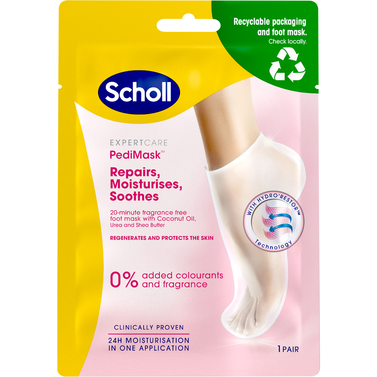 ExpertCare PediMask™ withTriple Oil, 2 st  Hender & Føtter