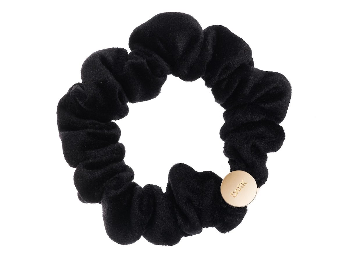 Bilde av Dark Mini Velvet Scrunchie Hair Braid Black