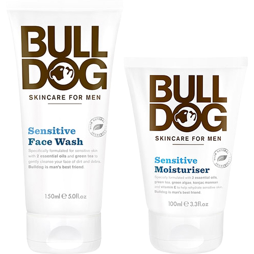 Bilde av Bulldog Bulldog Sensitive Duo Face Wash 150ml, Moisturiser 100ml