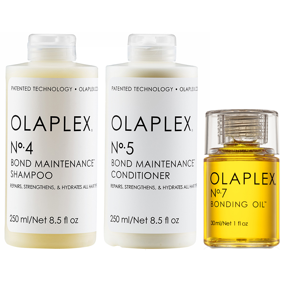 Bilde av Olaplex Bond Maintenance & Oil Shampoo 250 Ml, Conditioner 250 Ml & Oil 30 Ml