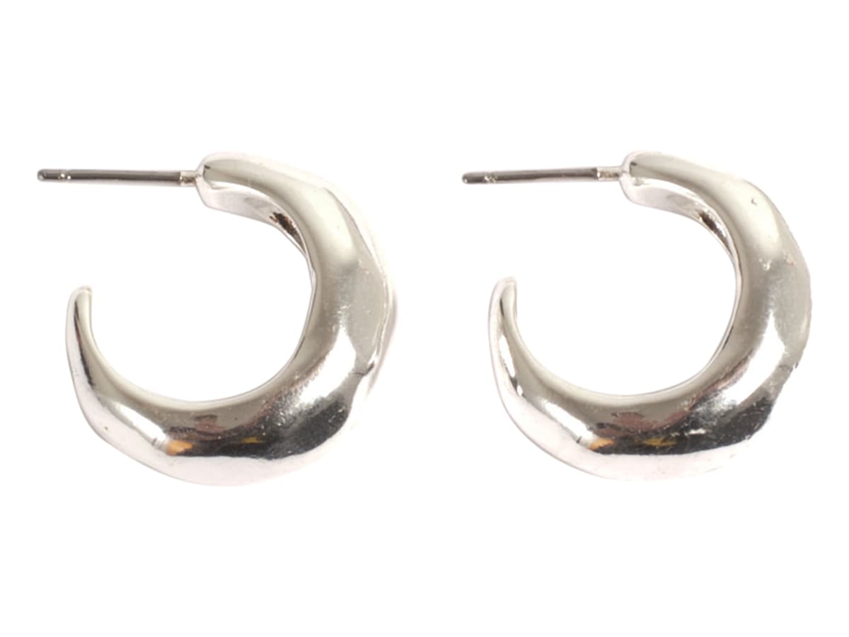 Sculptured Thick Hoops Earring Creol